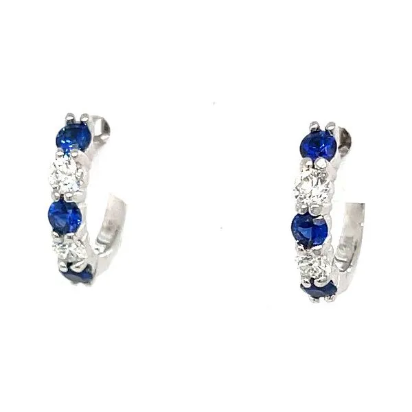 Sapphire & Diamond Earrings Skaneateles Jewelry Skaneateles, NY