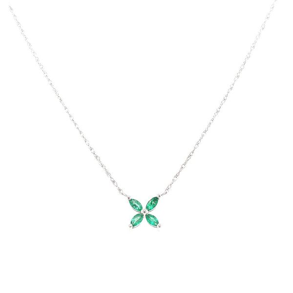 Emerald Criss-cross Nekclace Skaneateles Jewelry Skaneateles, NY