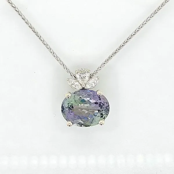 Tanzanite and Diamond Pendant Skaneateles Jewelry Skaneateles, NY