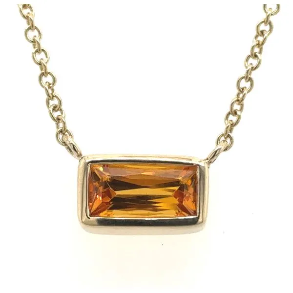 14K YG Sapphire Pendant Skaneateles Jewelry Skaneateles, NY