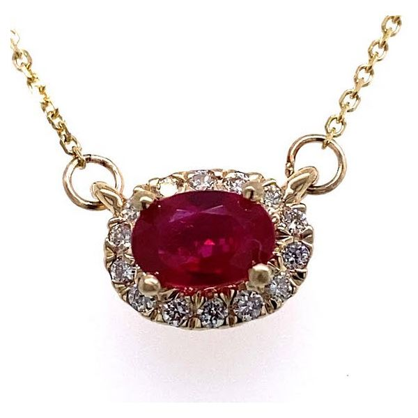 Ruby & Diamond Necklace Skaneateles Jewelry Skaneateles, NY