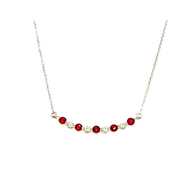 Ruby & Diamond 'Smile Necklace' Skaneateles Jewelry Skaneateles, NY