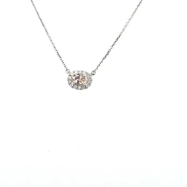 Morganite & Diamond Necklace Skaneateles Jewelry Skaneateles, NY