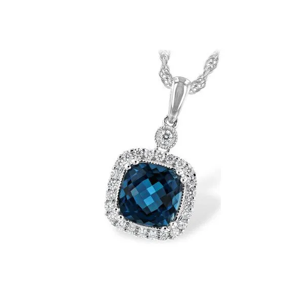 14K WG Skaneateles Signature 1.80ct TGW Blue Topaz & Diamond Fashion Necklace-18