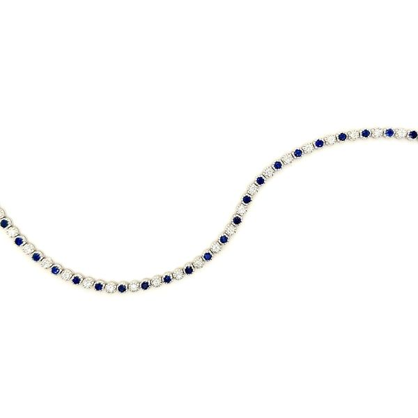 14K WG Ladies 2.32ct TGW 'Next Generation' Sapphire & Diamond Line Bracelet Skaneateles Jewelry Skaneateles, NY