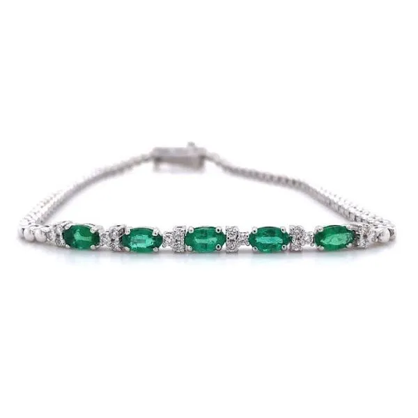 Emerald & Diamond Bracelet Skaneateles Jewelry Skaneateles, NY