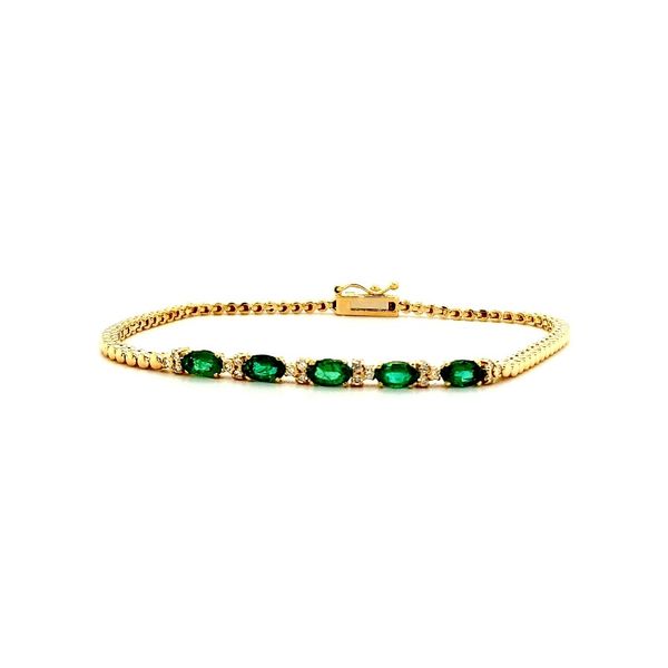 Emerald & Diamond Bracelet Skaneateles Jewelry Skaneateles, NY