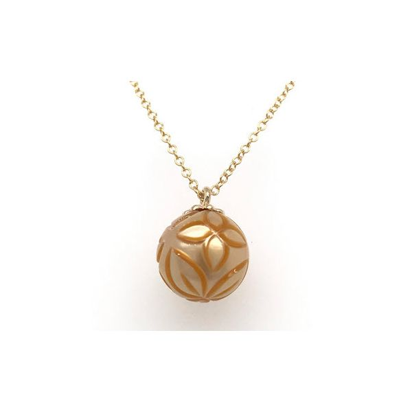 14K YG Galatea Golden Pearl 