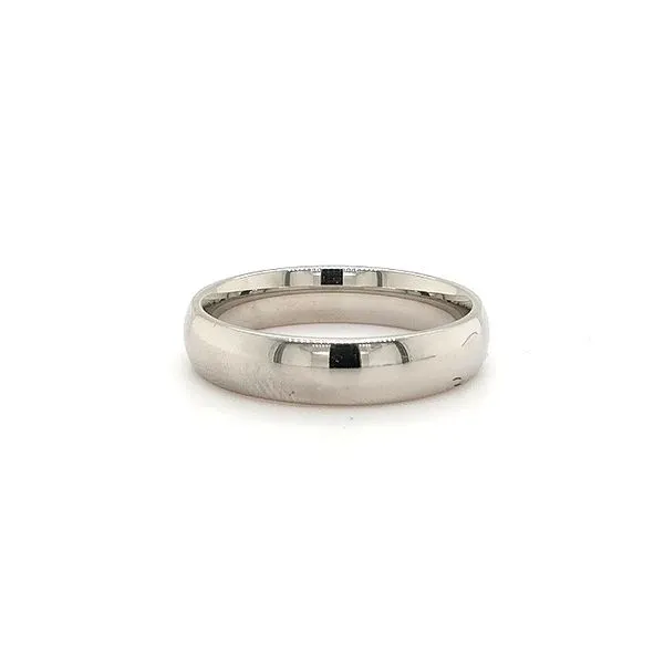 14k WG Gent's 6 mm Slightly Domed Standard Comfort-fit Wedding Ring Skaneateles Jewelry Skaneateles, NY