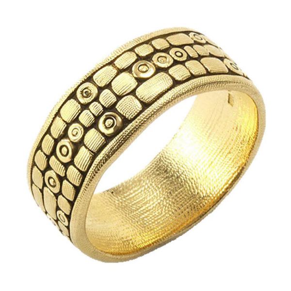 18K YG Alex Sepkus 'Old Bridge' Wedding Ring Skaneateles Jewelry Skaneateles, NY