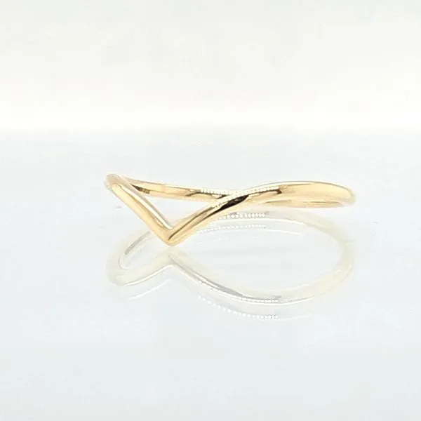 14 Karat Yellow Gold V Shape Fashion Ring Image 2 Skaneateles Jewelry Skaneateles, NY
