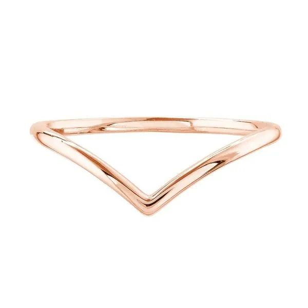 14 Karat Rose Gold V Shape Fashion Ring similar item image