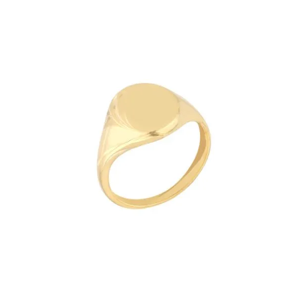 14 Karat Yellow Gold Oval Signet Ring Skaneateles Jewelry Skaneateles, NY