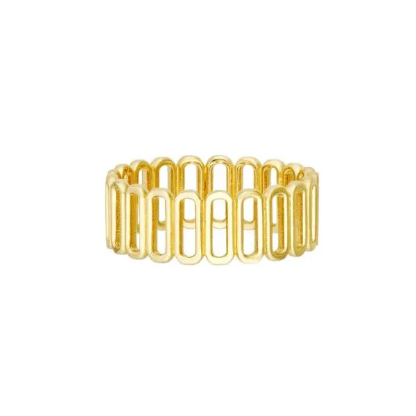 14K YG Delightful Open Paper Clip Side by Side Ring Skaneateles Jewelry Skaneateles, NY