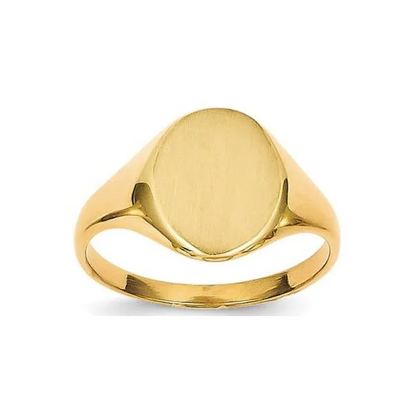 14K YG Ladies Skaneateles Signature 9.5mm Signet Ring Skaneateles Jewelry Skaneateles, NY