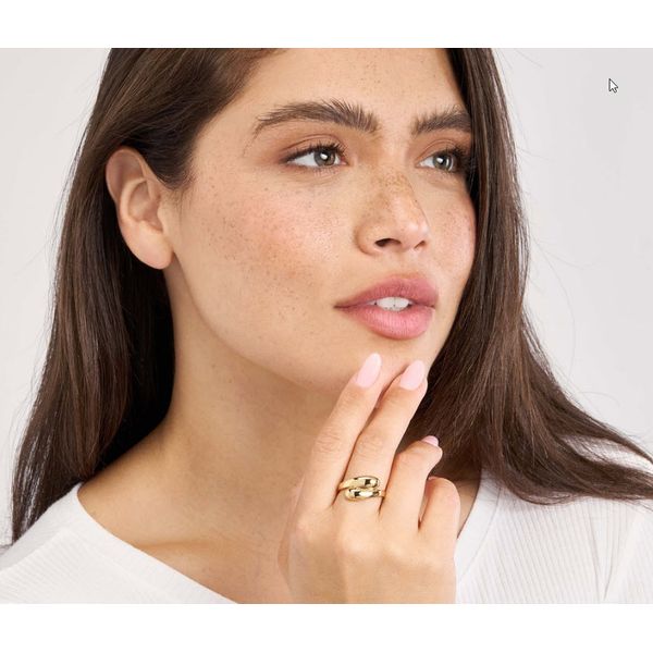 14K YG Stunning Polished Bypass Ring Image 2 Skaneateles Jewelry Skaneateles, NY