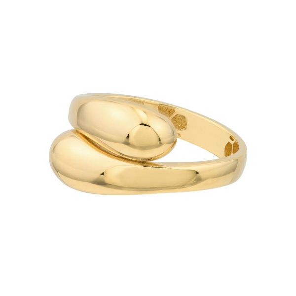 14K YG Stunning Polished Bypass Ring Skaneateles Jewelry Skaneateles, NY