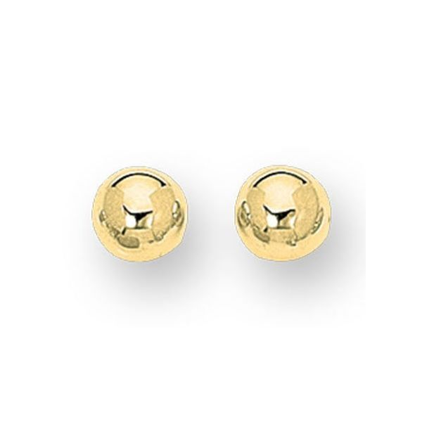 14K YG Ladies 8.0 mm Ball Stud Earrings Skaneateles Jewelry Skaneateles, NY