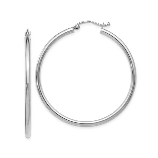 14K WG Ladies 2 mm X 40 mm  