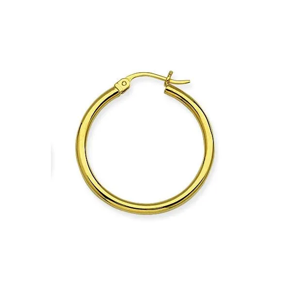 14K YG Ladies 2 mm x 40 mm Shiny Tube Hoop Earring Skaneateles Jewelry Skaneateles, NY