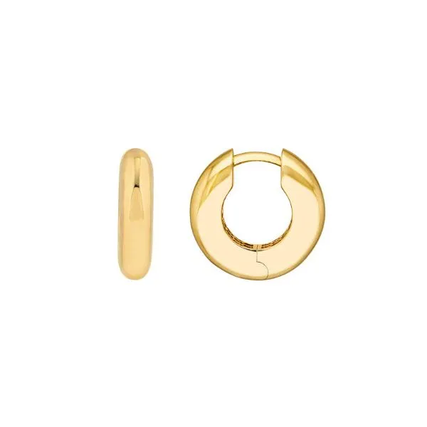 14K YG Our Exclusive 18mm Luxury Hoop Earrings Skaneateles Jewelry Skaneateles, NY