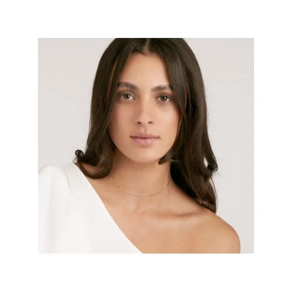 14K YG Valentino Choker Chain - 16