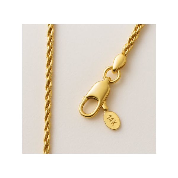 14K YG Solid 1.6mm Skaneateles Signature Rope Chain - 18
