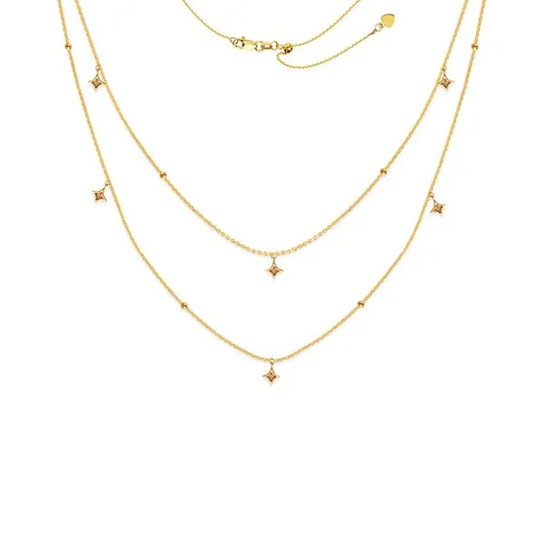 14k Yellow Gold Layered Adjustable Necklace Skaneateles Jewelry Skaneateles, NY