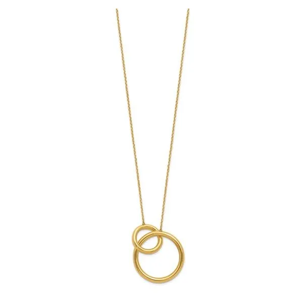 14k Yellow Gold Interlocking Circles Necklace Skaneateles Jewelry Skaneateles, NY