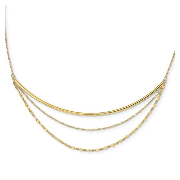 14k Yellow Gold Layered Necklace Skaneateles Jewelry Skaneateles, NY