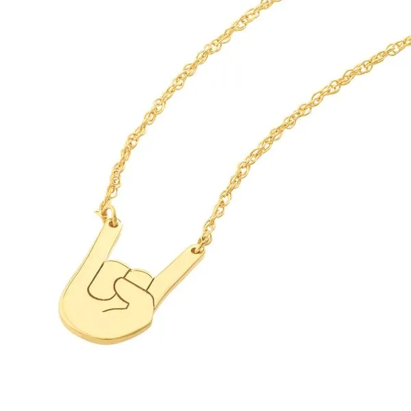 14K YG 'So You' 'Rock On' Hand Necklace Skaneateles Jewelry Skaneateles, NY