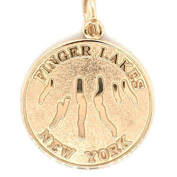 14K YG Finger Lakes Pendant w/Chain Skaneateles Jewelry Skaneateles, NY