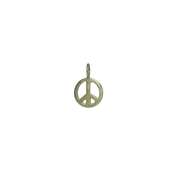 GG (Green Gold) Heather Moore Large Peace Sign Charm Skaneateles Jewelry Skaneateles, NY