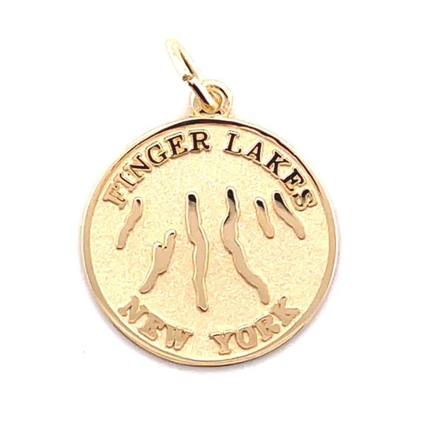 14K YG Finger Lakes Charm Skaneateles Jewelry Skaneateles, NY