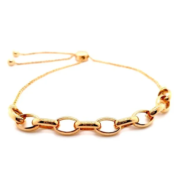 14K YG Oval Rolo Bolo Bracelet Skaneateles Jewelry Skaneateles, NY