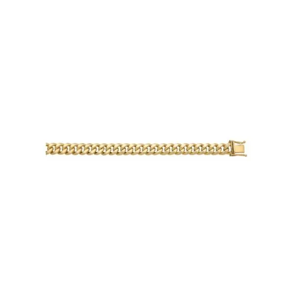 14K YG Semi-Solid 5.75MM Curb Bracelet Skaneateles Jewelry Skaneateles, NY