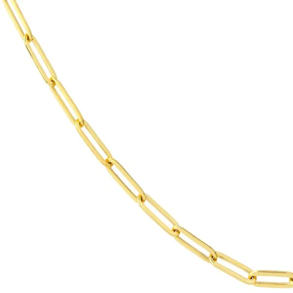 14K Yellow Gold Long Link Paperclip Bracelet Skaneateles Jewelry Skaneateles, NY