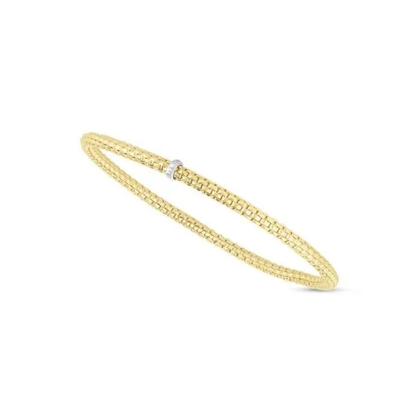 Yellow Gold Popcorn Stretch Bracelet Skaneateles Jewelry Skaneateles, NY