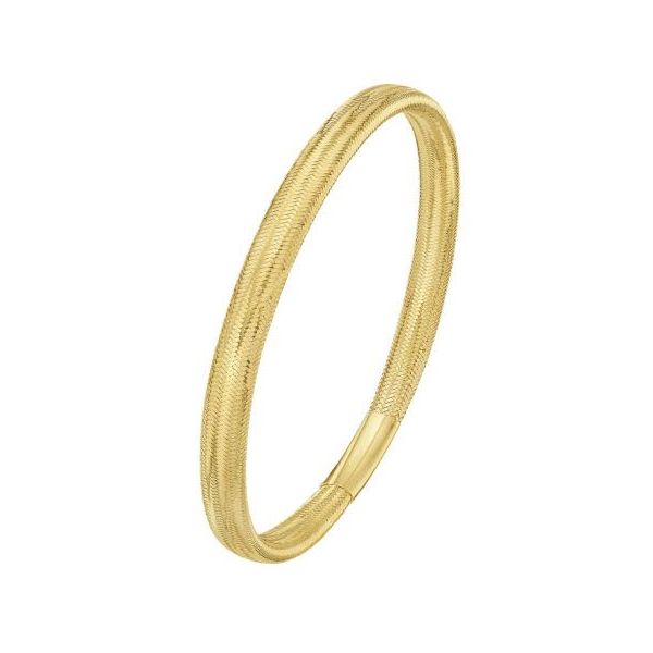 14K YG 5.4mm Medium Stretch Mesh Bracelet Skaneateles Jewelry Skaneateles, NY
