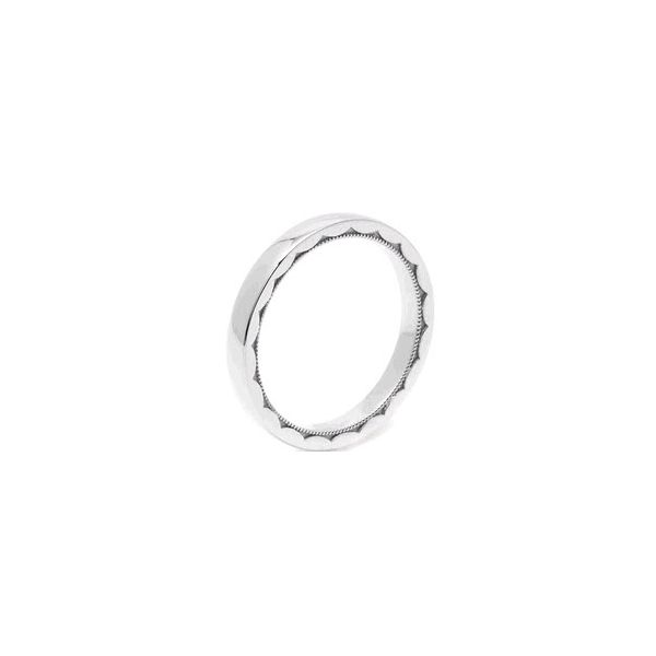 Platinum Ladies Tacori 1.5 mm Eternity (1/2) Crescent Design Wedding Ring Skaneateles Jewelry Skaneateles, NY