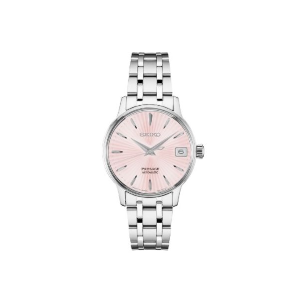 Ladies Pink Dial Automatic Seiko Presage Stainless Watch Skaneateles Jewelry Skaneateles, NY