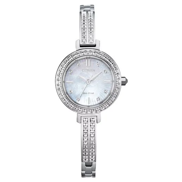 Ladies Citizen Silhouette Crystal Eco-Drive Bracelet Watch Skaneateles Jewelry Skaneateles, NY