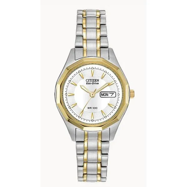 Citizen Ladies 'Corso' Eco-Drive Two Tone Watch - 100WR Skaneateles Jewelry Skaneateles, NY