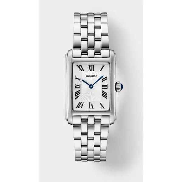 Seiko Essentials Stainless Steel Quartz Watch, White Dial 50m WR Skaneateles Jewelry Skaneateles, NY