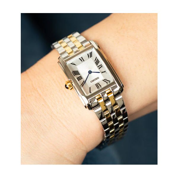 Ladies Seiko Two-Toned Quartz White Dial Watch Image 2 Skaneateles Jewelry Skaneateles, NY