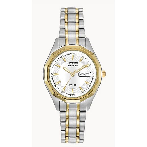 Citizen Ladies 'Corso' Eco-Drive Two Tone Watch - 100WR Skaneateles Jewelry Skaneateles, NY