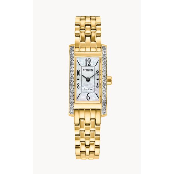 Citizen Eco Drive Petite Palidoro White Mother Of Pearl Dress Watch Image 2 Skaneateles Jewelry Skaneateles, NY