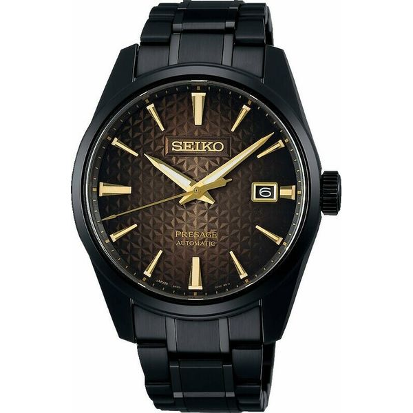 Gent's Seiko '140th Anniversary Limited Edition' 39 mm Black Dial Sharp Edge Series Luxe Automatic Watch Skaneateles Jewelry Skaneateles, NY