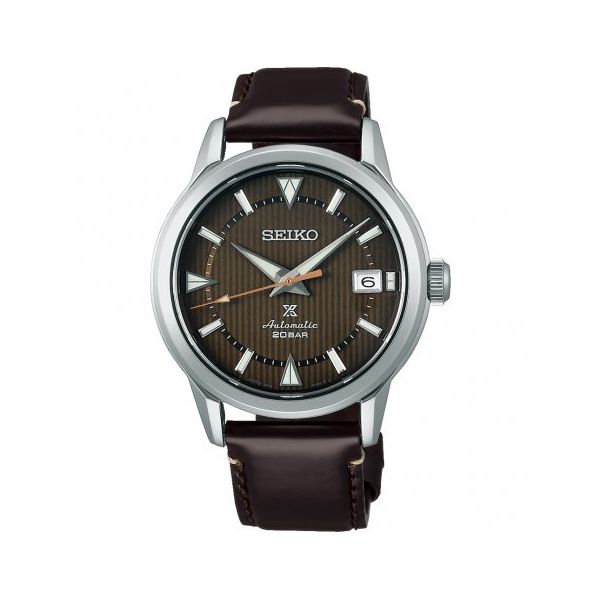 Gent's Seiko 38 mm Prospex Alpinist Forest Brown Dial/Leather Strap Watch Skaneateles Jewelry Skaneateles, NY