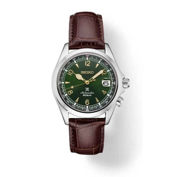 Seiko Luxe Automatic 1959 Inspired Green Dial Watch with Compass Skaneateles Jewelry Skaneateles, NY